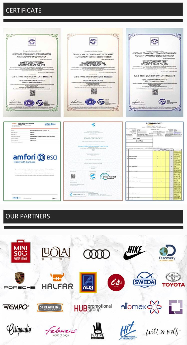 certificates of daily backpack for work