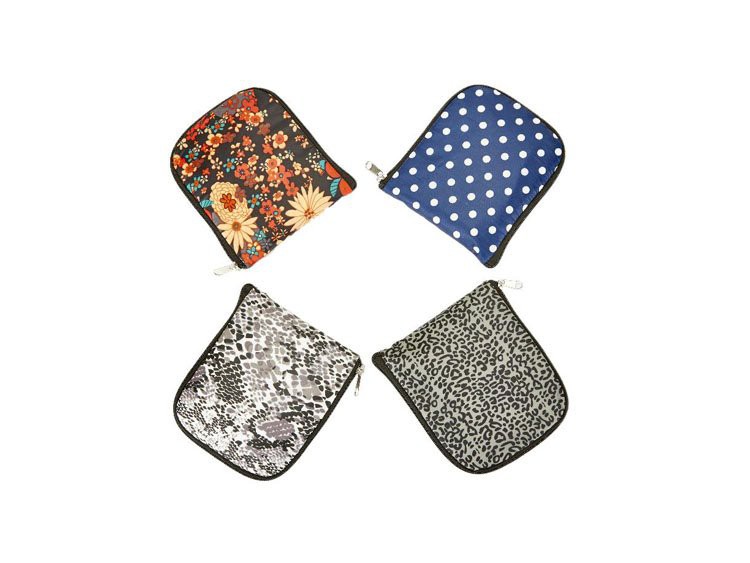 Zipper Closure Shopping Bag